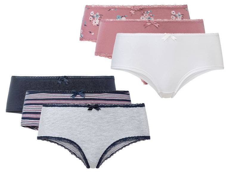 esmara® Damen Hipster, 3 Stück, mit hohem Bio-Baumwollanteil