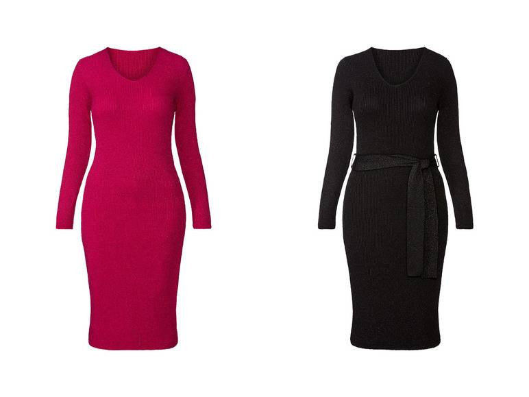 esmara® Damen Strickkleid mit edlem Glitzereffekt