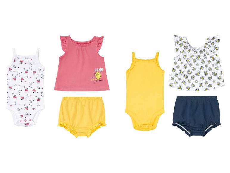 lupilu® Baby Sommerset, 3-teilig, aus reiner Bio-Baumwolle Vatertagsangebot
