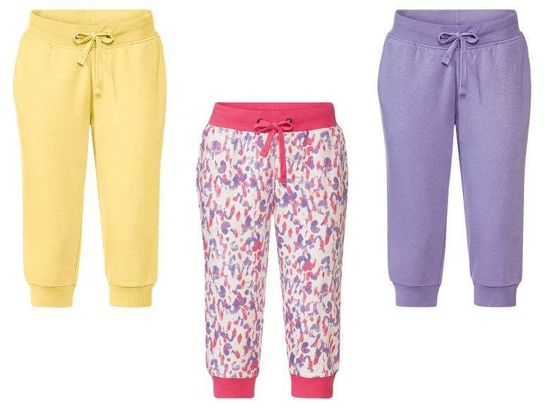 esmara® Damen Caprihose, normale Leibhöhe, mit Baumwolle