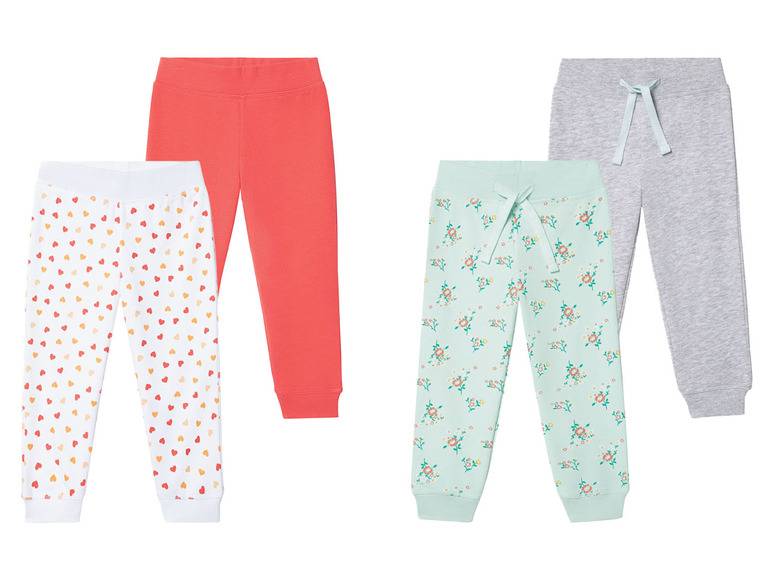 lupilu® Kleinkinder Sweathose, 2 Stück, mit hohem Baumwollanteil Große Rabatte