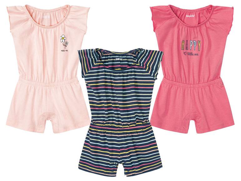 lupilu® Baby Jumpsuit, aus reiner Bio-Baumwolle Kostenlose Rückgabe