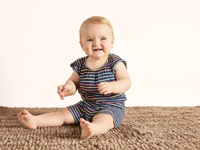 lupilu® Baby Jumpsuit, aus reiner Bio-Baumwolle Kostenlose Rückgabe