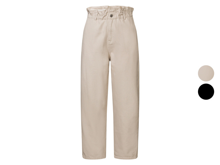esmara® Damen Paperbag-Hose, 7/8-Länge