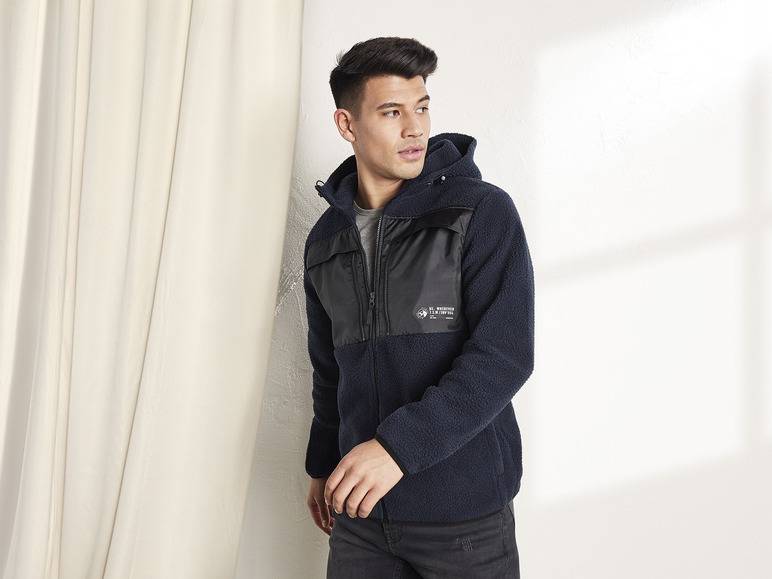 LIVERGY® Herren Fleecejacke, mit Kapuze, wärmend Bis zu 50% Rabatt