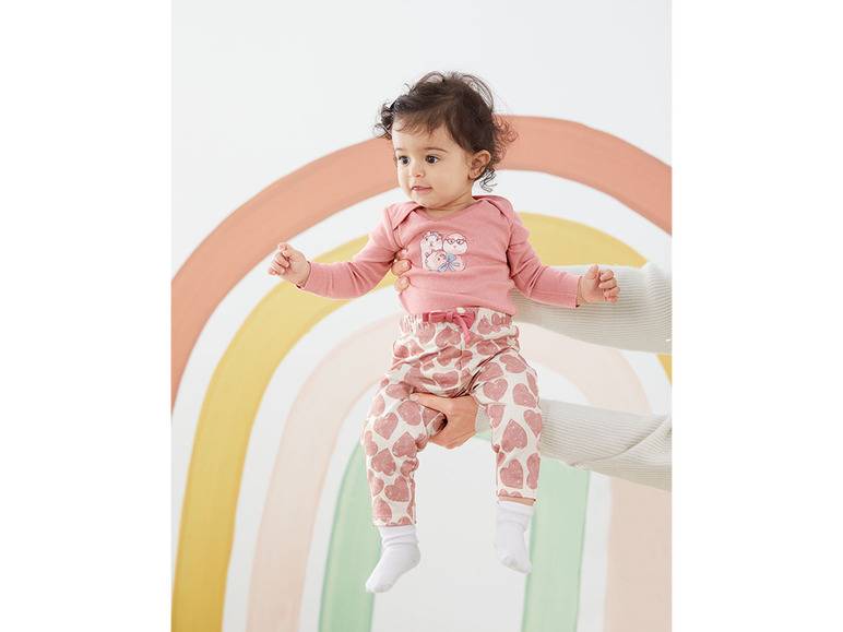 lupilu® Baby Bodies, 2 Stück, aus reiner Bio-Baumwolle Vierteljährliche Förderung