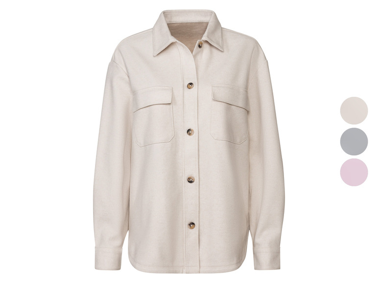 esmara® Damen Overshirt in Fleece-Qualität Nur noch ein Tag übrig