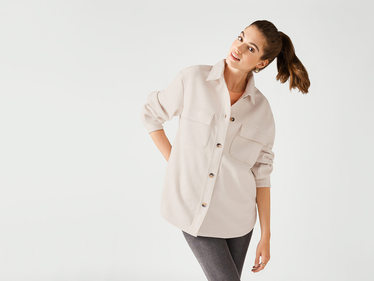 esmara® Damen Overshirt in Fleece-Qualität Nur noch ein Tag übrig