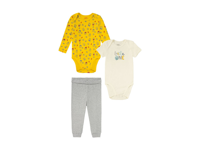 lupilu® Baby Set, 3-teilig, mit hohem Bio-Baumwollanteil Begrenzt auf 3 Tage