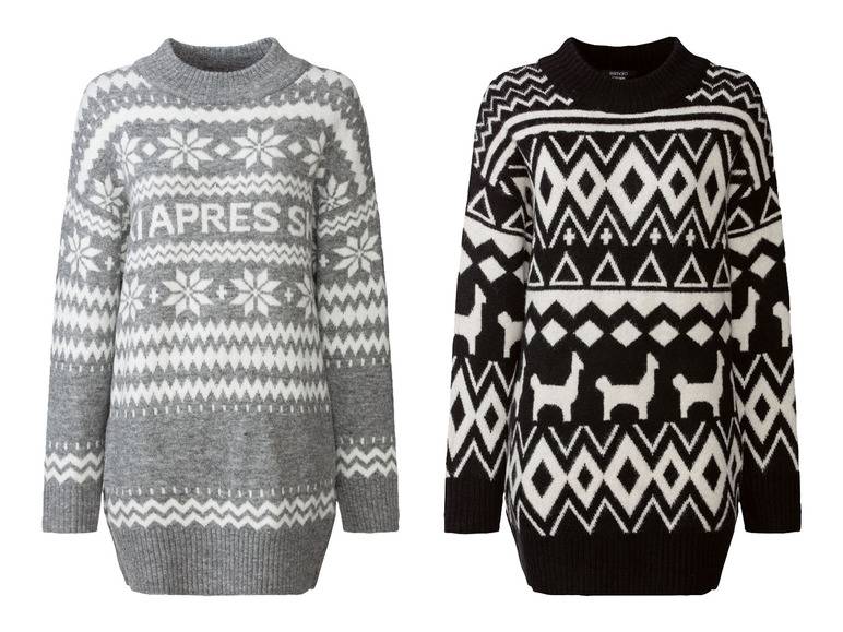 esmara® Damen Longpullover im Norwegerstil