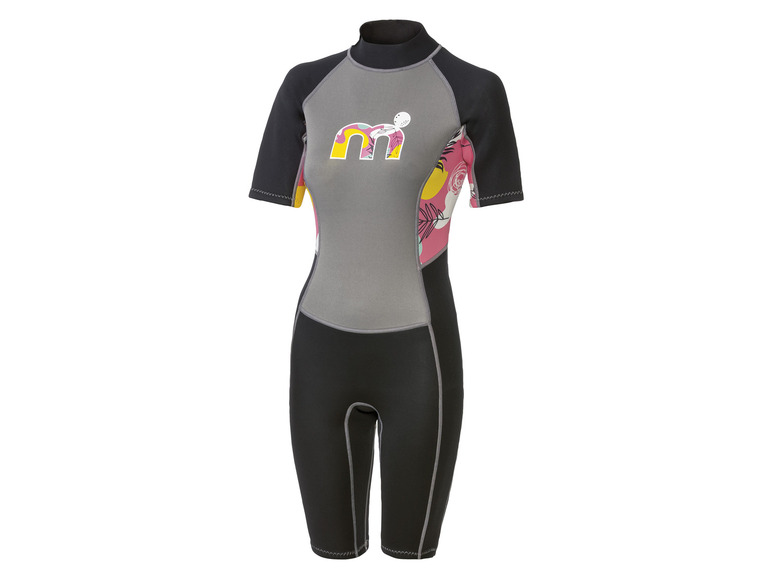 Mistral Damen Neopren-Shorty mit Reißverschluss am Rücken, grau/schwarz Rabatte dieses Monats
