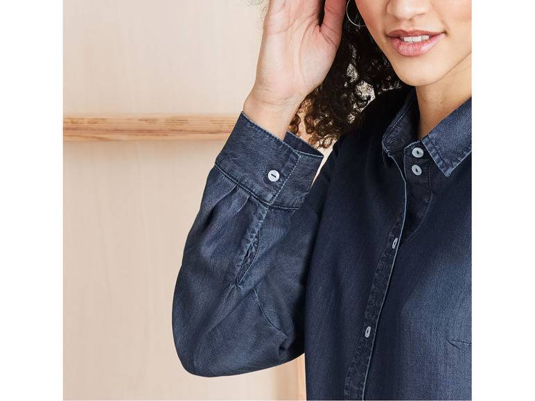 esmara® Damen Bluse, modischer Denim-Look Angebote