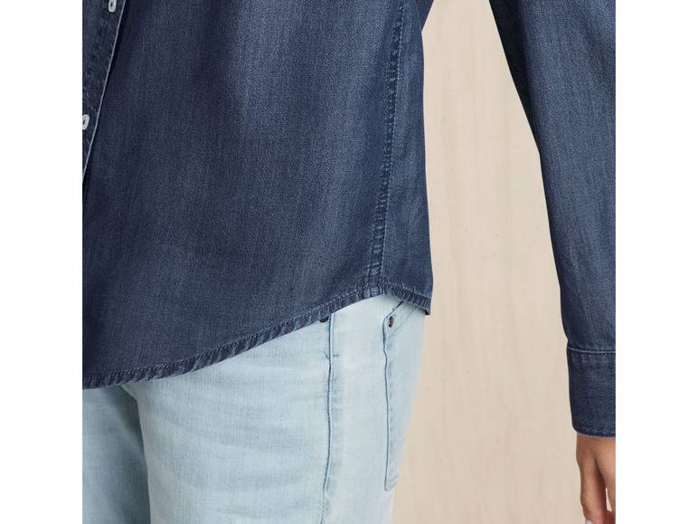 esmara® Damen Bluse, modischer Denim-Look Angebote