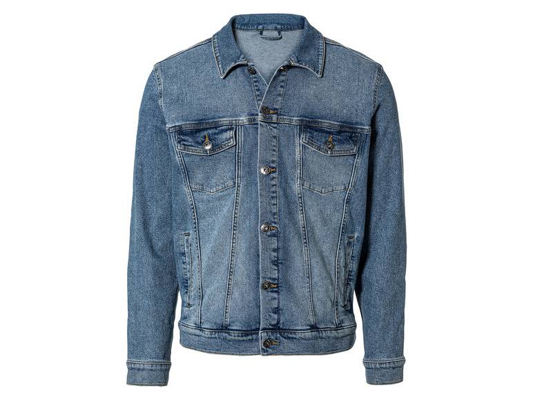 LIVERGY® Herren Jeansjacke mit Kentkragen Günstig kaufen