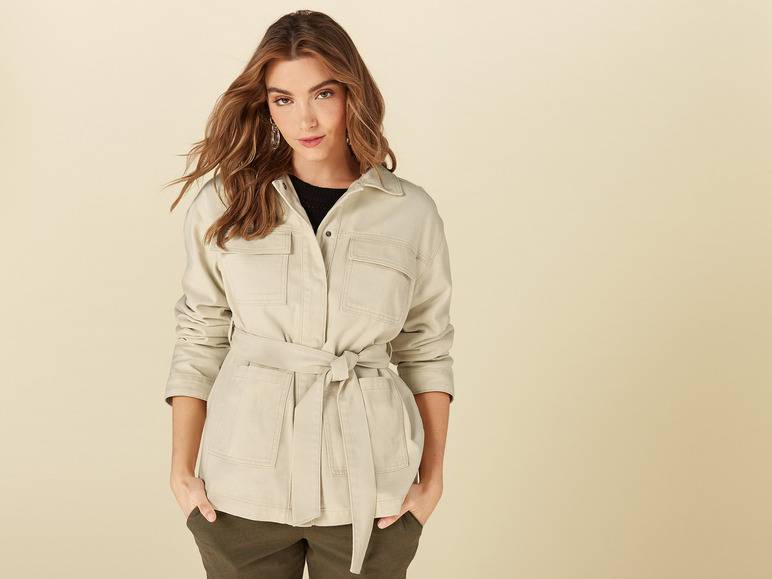 esmara® Damen Jacke, aus reiner Baumwolle Flash Sale