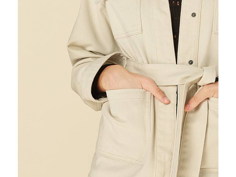 esmara® Damen Jacke, aus reiner Baumwolle Flash Sale