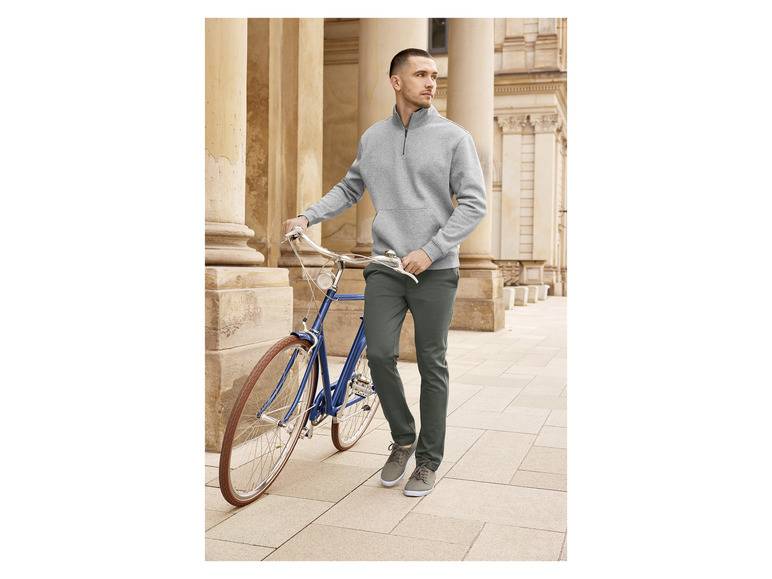 LIVERGY® Herren Troyer mit Stehkragen und Reißverschluss Online Shopping