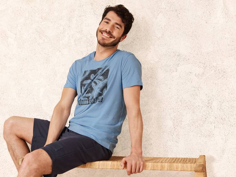 LIVERGY® Herren T-Shirt aus reiner Baumwolle Weihnachtsangebot