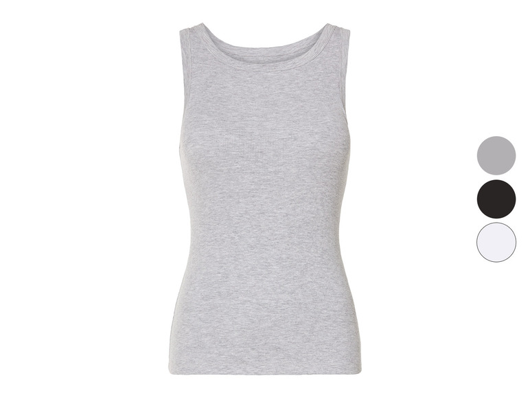 esmara® Damen BH Top in modischer Ripp-Qualität