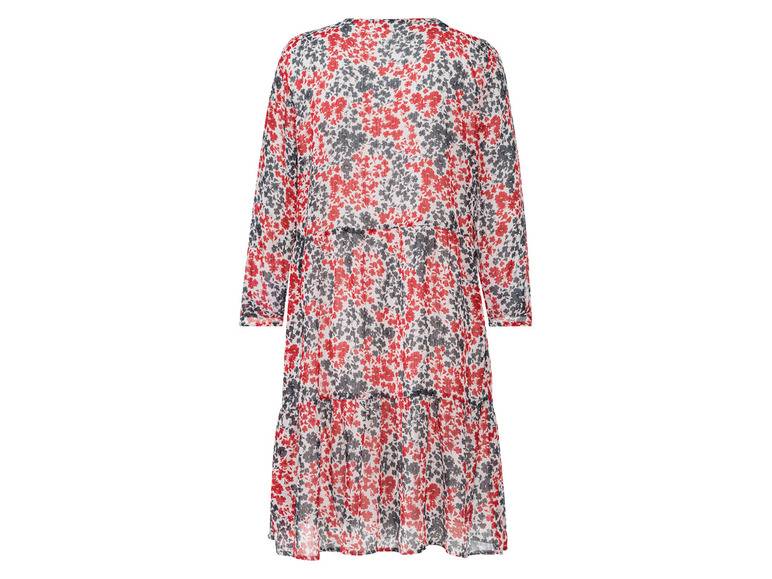 esmara® Damen Chiffonkleid, mit Rüschenbesatz Lagerräumung