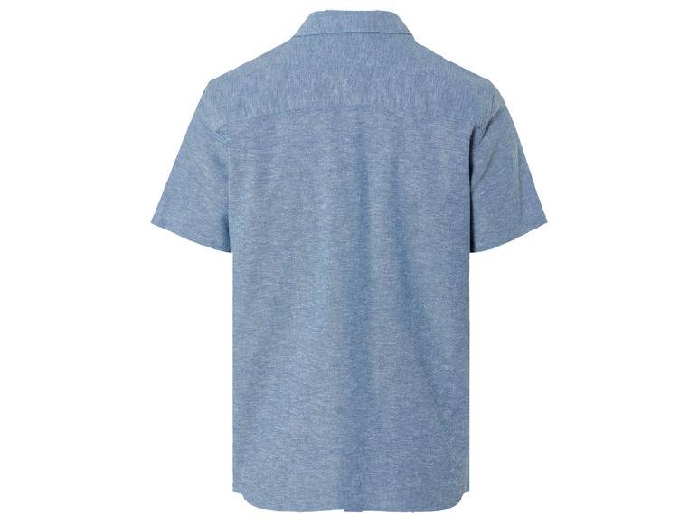LIVERGY® Herren Leinenhemd mit Baumwolle Kauf eins, bekomm eins gratis