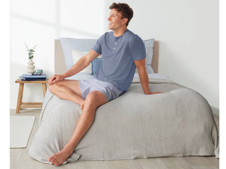 LIVERGY® Herren Pyjama, modische Seersucker-Struktur Riesige Ersparnisse