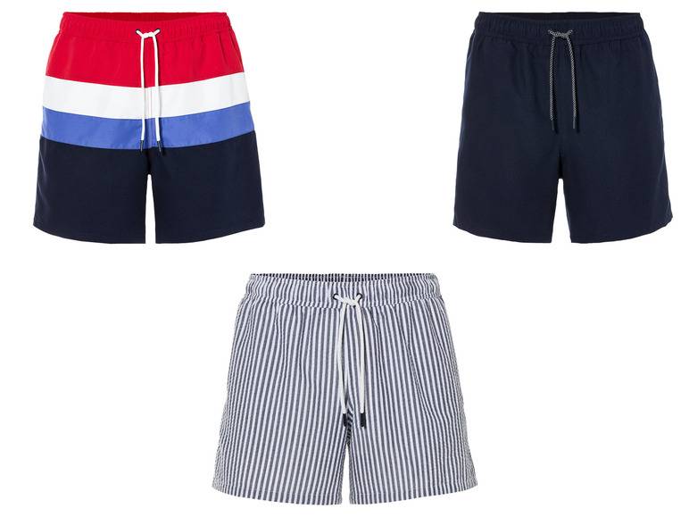 LIVERGY® Herren Badeshorts mit Schlüsseltasche