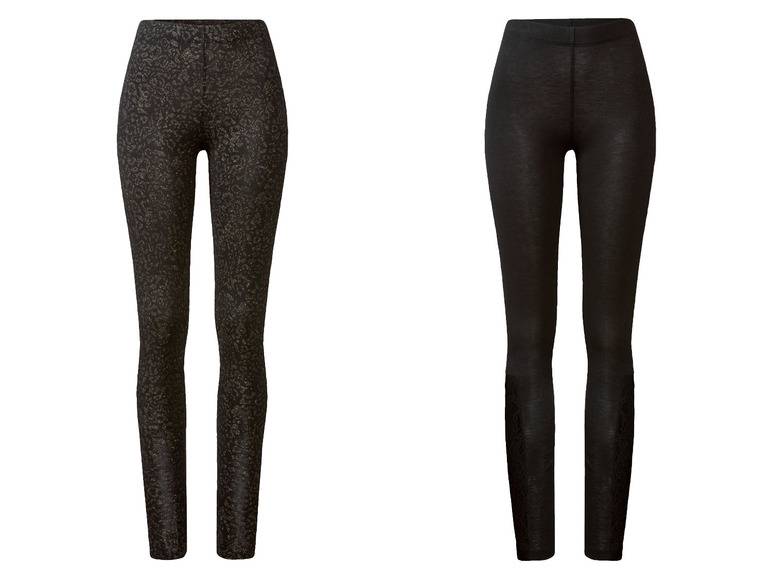 esmara® Damen Leggings, normale Leibhöhe, schwarz
