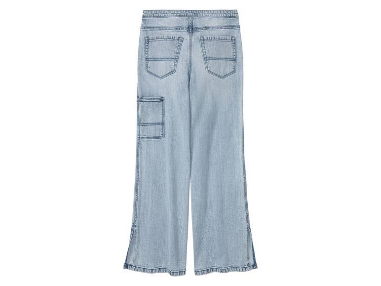 pepperts!® Kinder Mädchen Jeans Wide Leg, hohe Leibhöhe Nur für heute