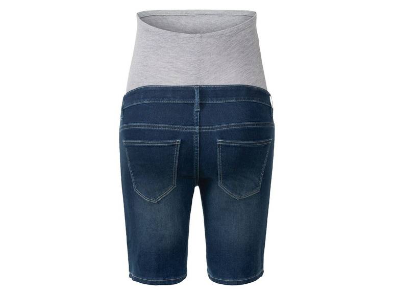esmara® Damen Umstands-Jeansshort mit elastischem Bauchband Sonderangebot der Fabrik