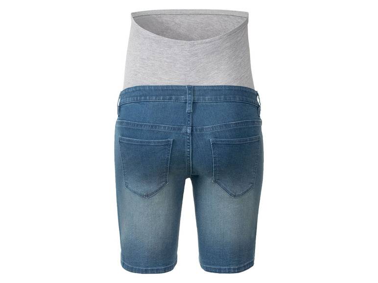 esmara® Damen Umstands-Jeansshort mit elastischem Bauchband Sonderangebot der Fabrik