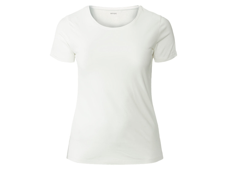 esmara® Damen T-Shirts, 2 Stück, mit hohem Baumwollanteil Fabrikladen