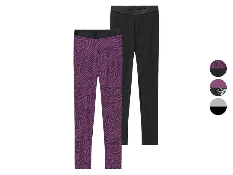 pepperts!® Mädchen Leggings, 2 Stück, mit hohem Baumwollanteil
