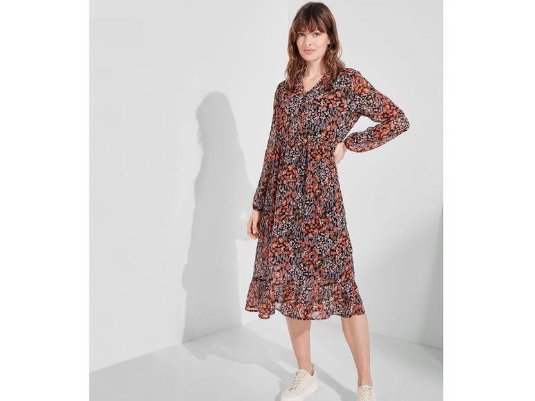 esmara® Damen Midi-Kleid, in moderner 3/4-Länge Rabatte dieses Monats
