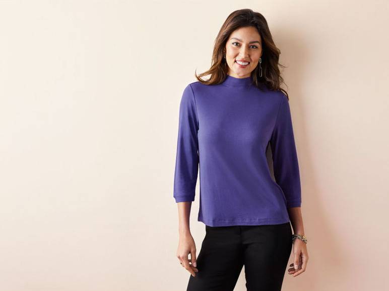 esmara® Damen Shirt, leger geschnitten, mit 3/4-Ärmel Auslauf