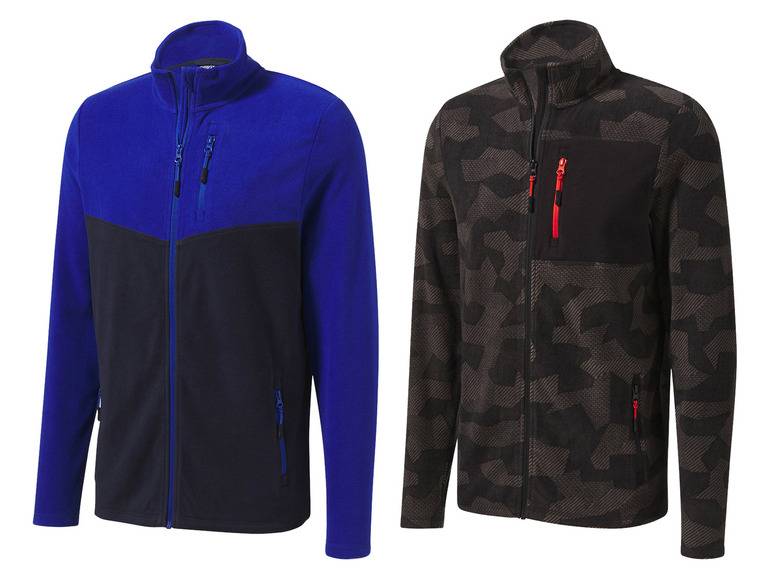 CRIVIT Herren Fleecejacke, kuschelig weich und warm Kostenloser Versand