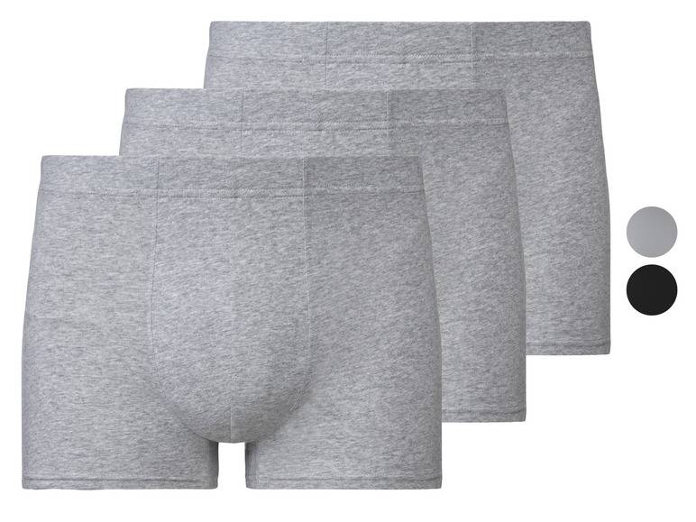 LIVERGY® Herren Boxer, 3 Stück, mit hohem Bio-Baumwollanteil Großer Ausverkauf