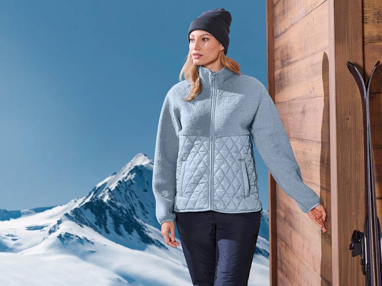 CRIVIT Damen Jacke aus weichem Lammfellimitat Jubiläumsangebot