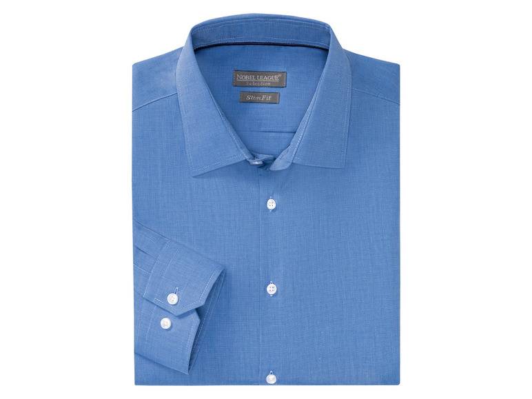 Nobel League Herren Businesshemd, Slim Fit, blau Tägliche Deals