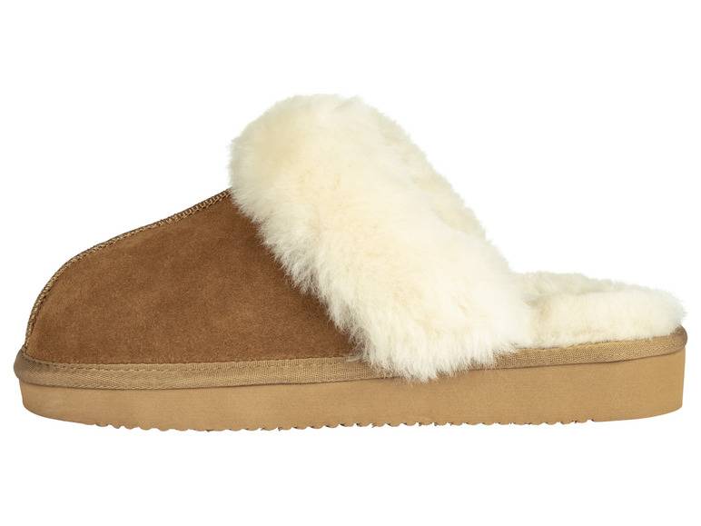 esmara® Damen Lammfell-Hausschuhe, leichte Laufsohle Begrenzte Freigabe