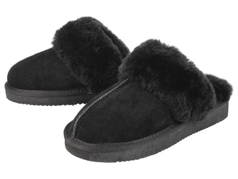 esmara® Damen Lammfell-Hausschuhe, leichte Laufsohle Begrenzte Freigabe