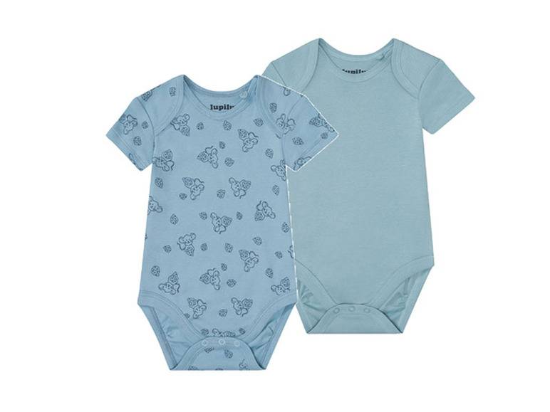 lupilu® Baby Body, 2 Stück, aus reiner Bio-Baumwolle Neueste Stile