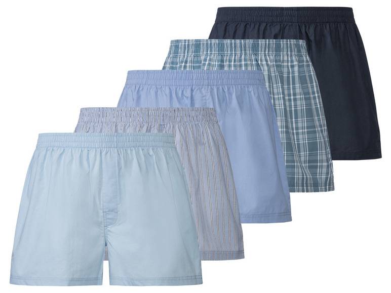 LIVERGY® Herren Boxer, 5 Stück, aus reiner Baumwolle Bis zu 65% Rabatt