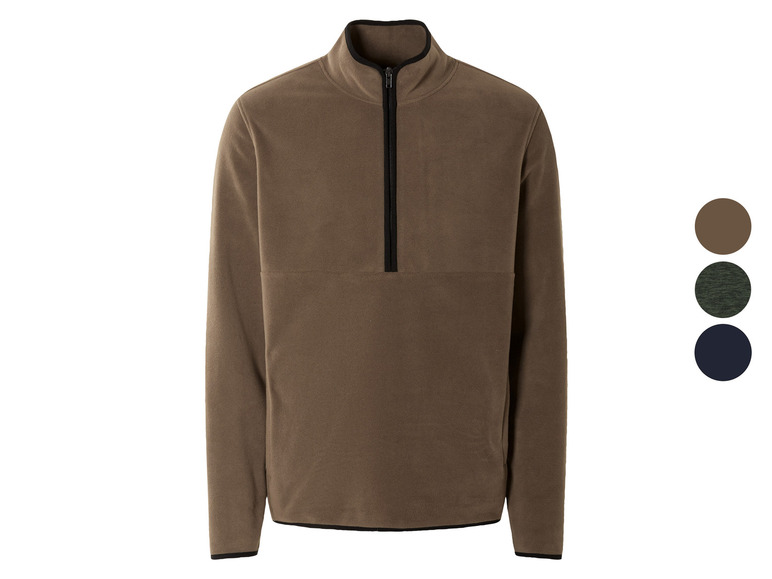 LIVERGY® Herren Fleecepullover, mit seitlichen Eingrifftaschen Fabrik Onlineshop