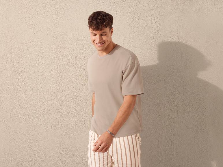 LIVERGY® Herren T-Shirts, oversized, aus reiner Baumwolle Preisnachlass