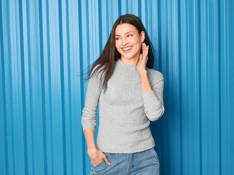 esmara® Damen Pullover in Rippstrick-Qualität Muttertagsangebot