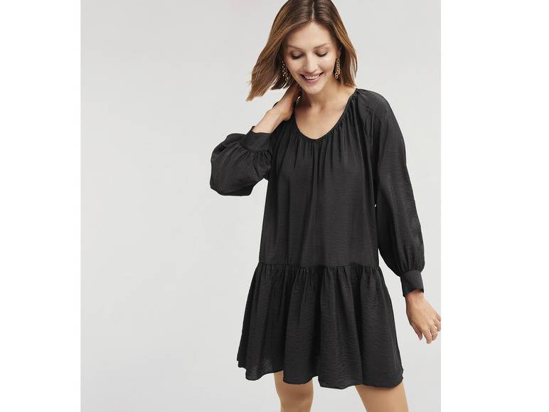 esmara® Damen Kleid modischem Volant Neueste Mode