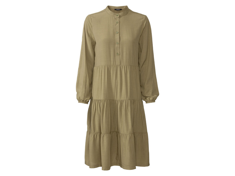 esmara® Damen Midi-Kleid, mit Knopfleiste Neuheiten