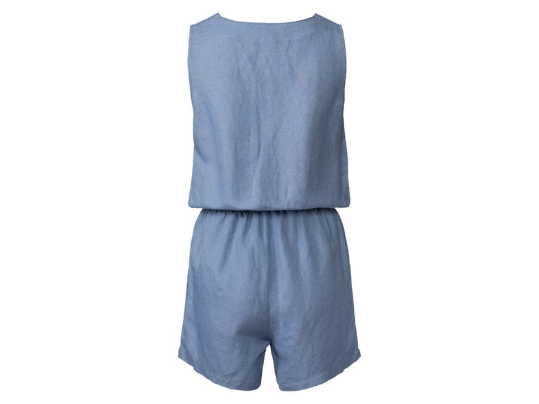 esmara® Damen Jumpsuit, mit Leinen und Viskose Sonderangebote