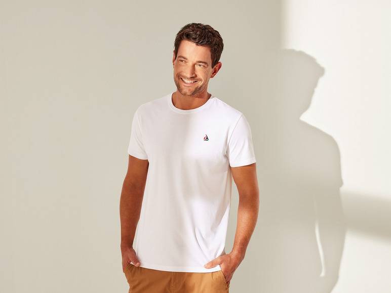 LIVERGY® Herren T-Shirt aus reiner Baumwolle Riesige Ersparnisse